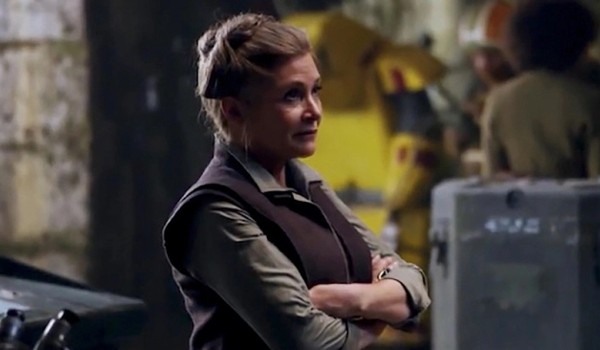 A atriz Carrie Fisher no papel da General Leia Organa em 'Star Wars: Episódio VII - O Despertar da Força' (2015) (Foto: Reprodução)