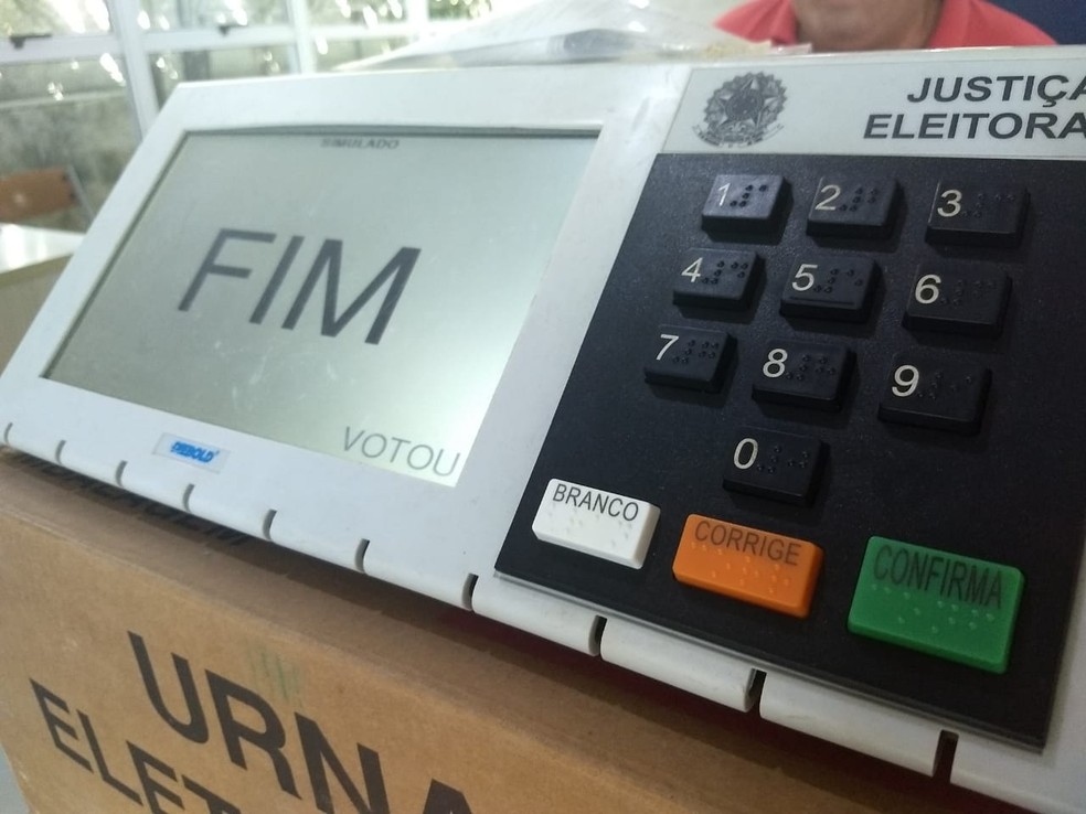 Urna eletrônica — Foto: Derek Gustavo/G1