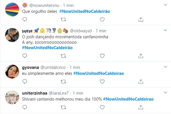 Now United Canta Novo Single No Caldeirao E Luciano Huck Desafia Integrante A Dancar Funk Caldeirao Do Huck Gshow