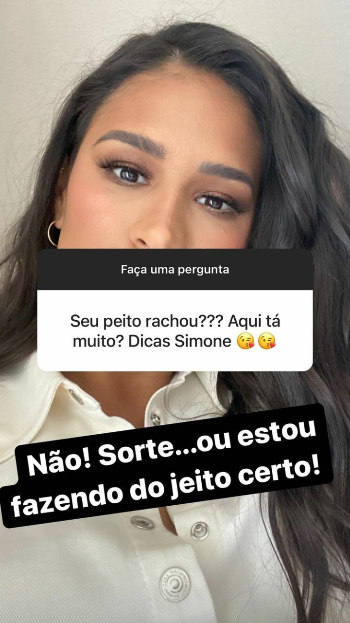 Simone responde curiosidades de fãs (Foto: Reprodução / Instagram)
