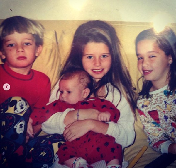 Katherine Schwarzenegger com os irmãos Christina, Patrick e Christopher (Foto: Instagram)