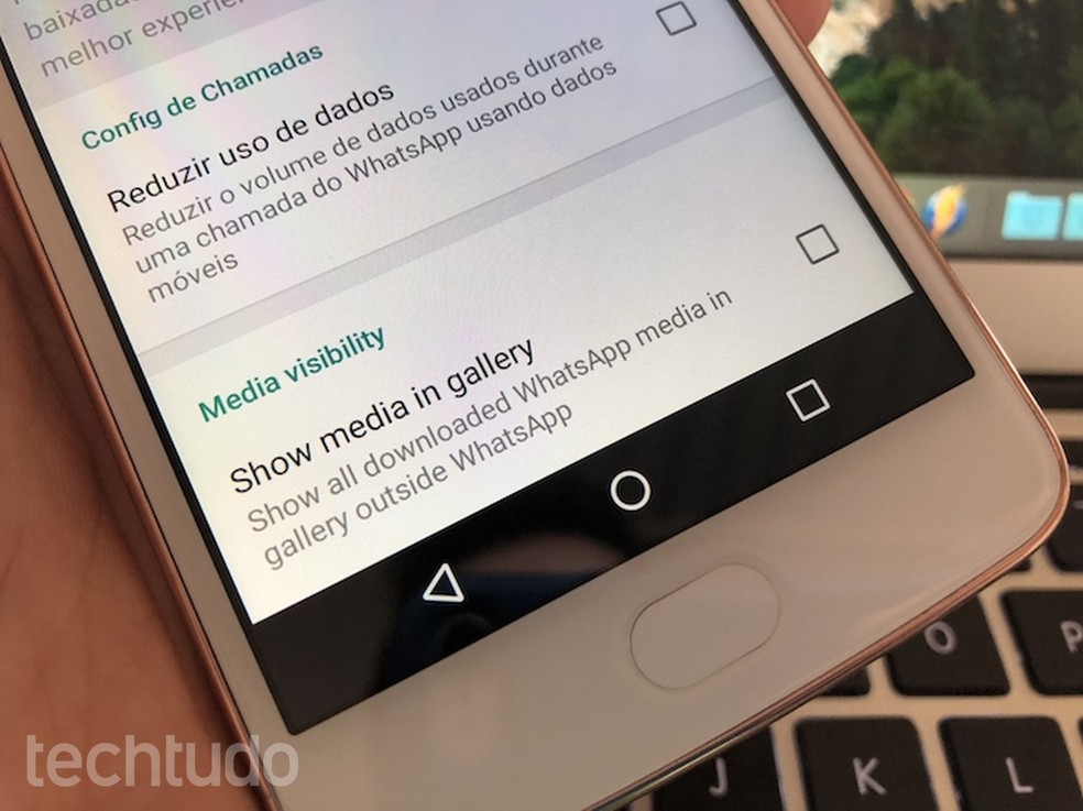 WhatsApp Beta para Android permite esconder fotos e vídeos da galeria do celular (Foto: Helito Bijora / TechTudo)