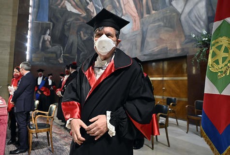 Giorgio Parisi inaugura ano acadêmico na Universidade La Sapienza, em Roma (Foto: ANSA)
