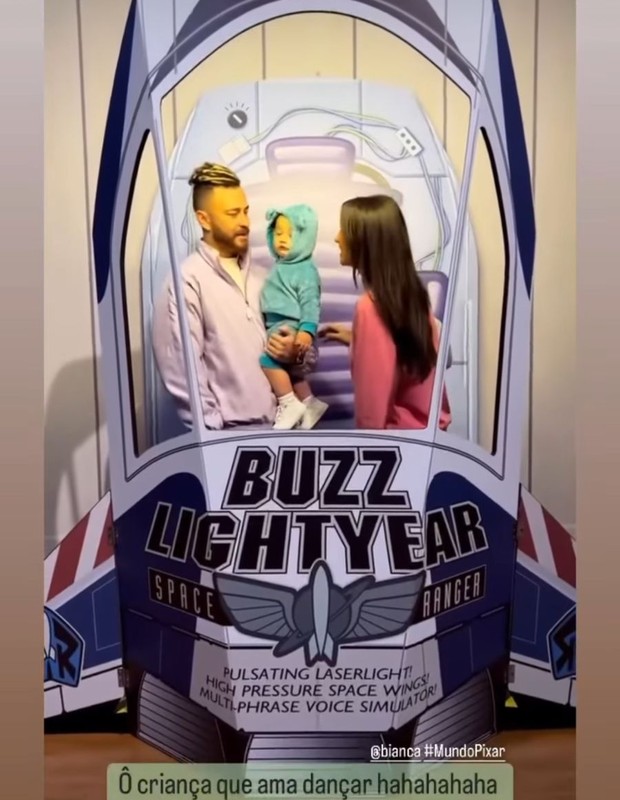 Bianca Andrade e Fred levam filho a exposição da Pixar (Foto: Reprodução/Instagram)