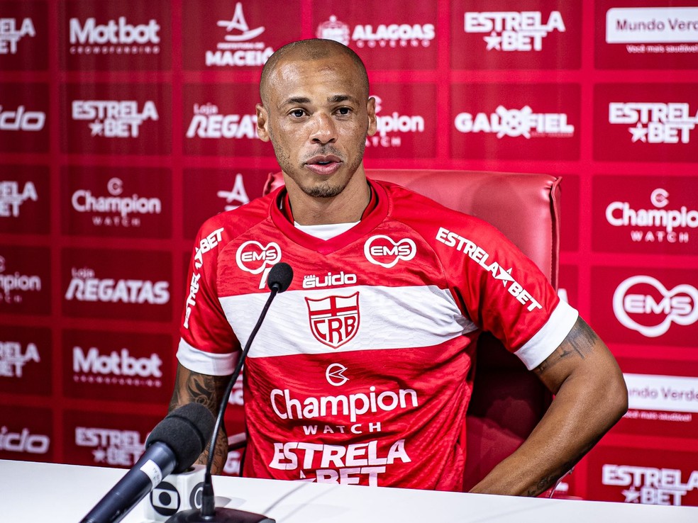 Anderson Conceição, zagueiro do CRB — Foto: Francisco Cedrim/ASCOM CRB
