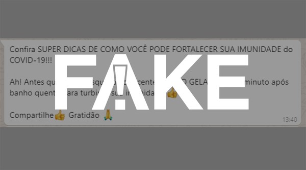 E Fake Que Banho Muito Gelado Ou Muito Quente Combate O Novo Coronavirus Fato Ou Fake G1