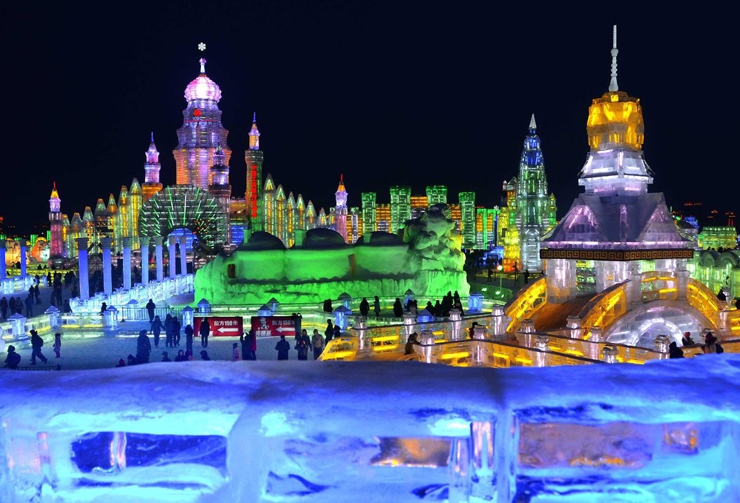 Festival Ice and Snow da China ocupa 750 mil m² (Foto: wang song / xinhua press / corbis via Smithsonian)
