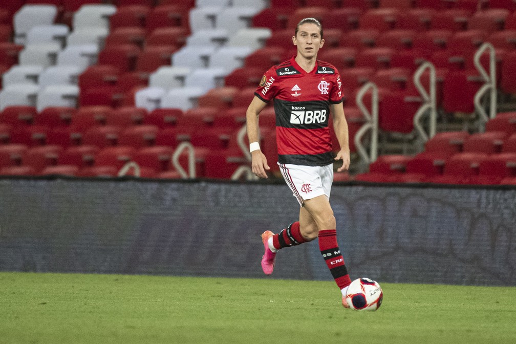 Filipe Luis Flamengo — Foto: Alexandre Vidal / Flamengo