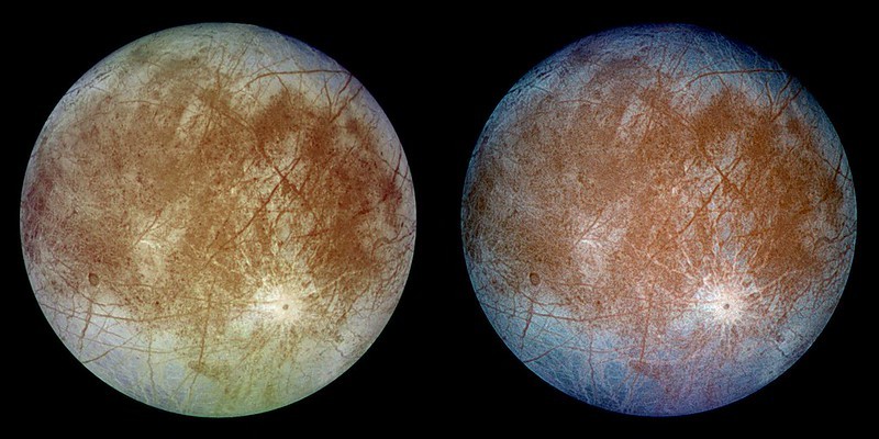 Lua Europa é a principal candidata a abrigar vida extraterrestre (Foto: Divulgação/ NASA)