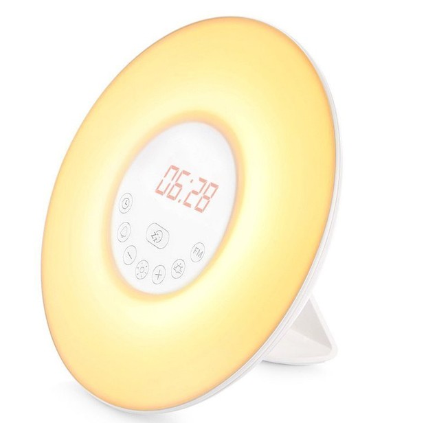 Relógio Despertador Alarme Luz Gradual Smart Wake Up Light