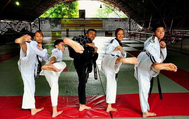seleção amazonense de taekwondo (Foto: Michael Dantas/Sejel)