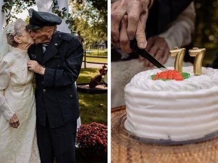 Asilo organiza casamento para idosos 77 anos depois (Foto: Reprodução/Facebook)