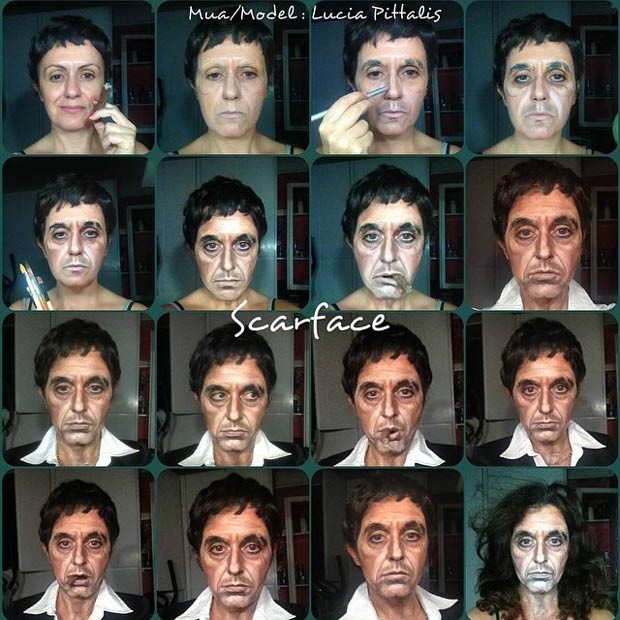 O passo a passo da maquiadora para se transformar em Al Pacino no clássico 