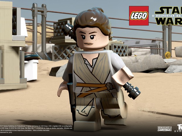 Heroína Rey também irá aparecer em 'Lego Star Wars: O despertar da força' (Foto: Divulgação/Warner Bros. Games)