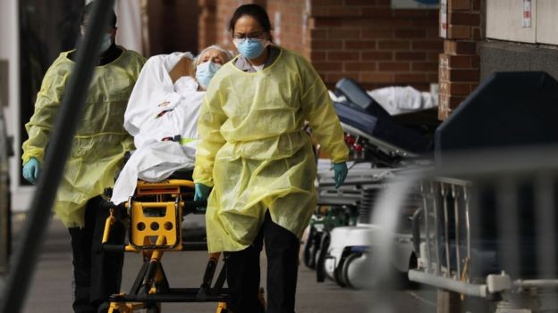 BBC - O epicentro da pandemia mudou-se para cidades como Nova York, nos Estados Unidos (Foto: Getty Images via BBC News)