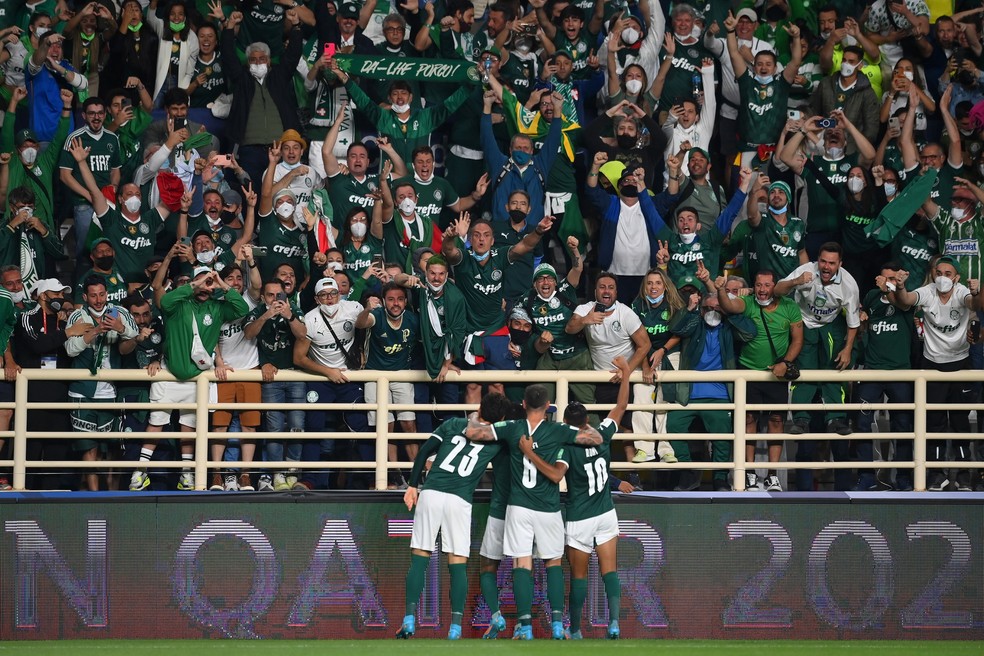 Gol de Dudu em Palmeiras x Al Ahly — Foto:  Michael Regan - FIFA/FIFA via Getty Images
