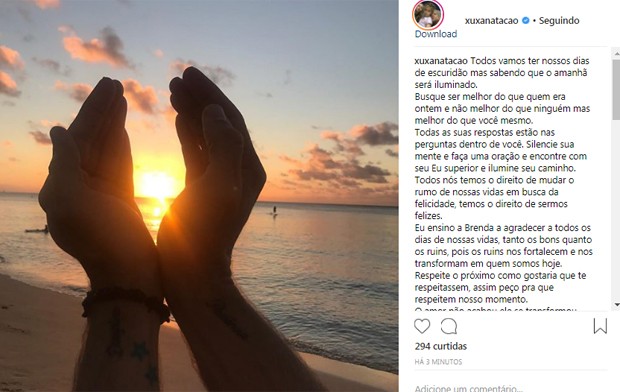 Post de Xuxa (Foto: Reprodução)
