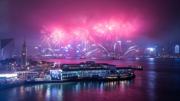 Ano Novo em Hong Kong (Foto: Getty Images)