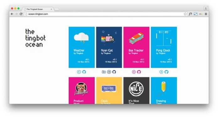Tingbot conta com loja de aplicativos open source (Foto: Reprodução/Kickstarter)