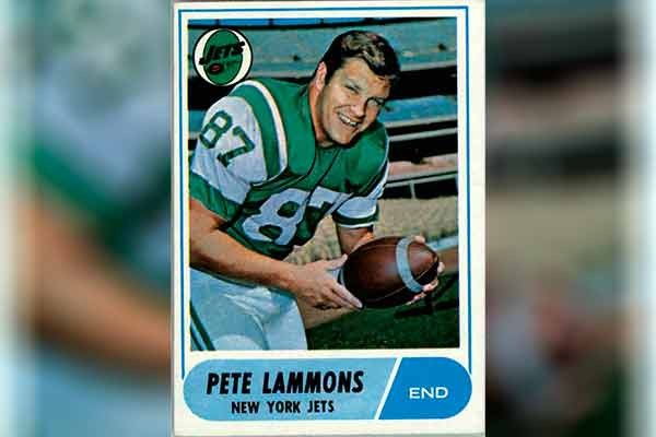 O jogador Pete Lammons em card esportivo (Foto: Divulgação)