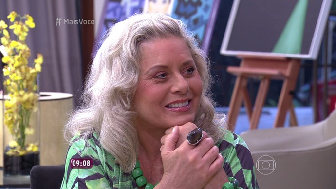 Vera Fischer no 'Mais Você' (Foto: TV Globo)