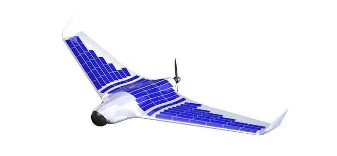 Drone Eturnas D tem painel solar na traseira (Foto: Divulgação/DII)