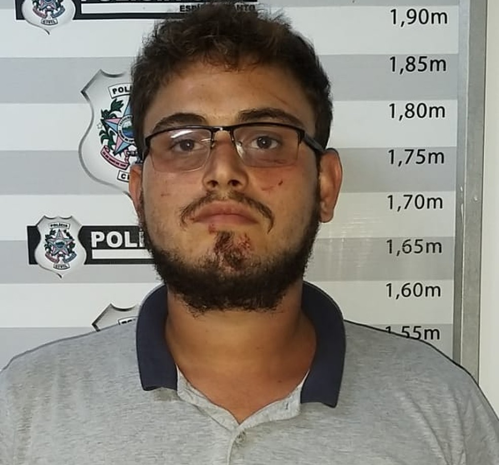 Thomas foi preso por matar namorada, em Jacaraípe — Foto: Divulgaçãi/Polícia Civil-ES