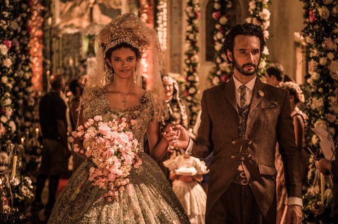 Leonor (Marina Nery) e Afrânio (Rodrigo Santoro) se casaram essa semana em "Velho Chico"