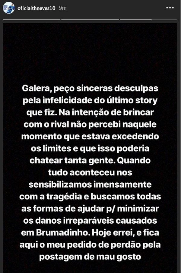 Thiago Neves Provoca Rival Fazendo Referencia A Queda De Barragem Atletico Mg Responde Futebol Ge