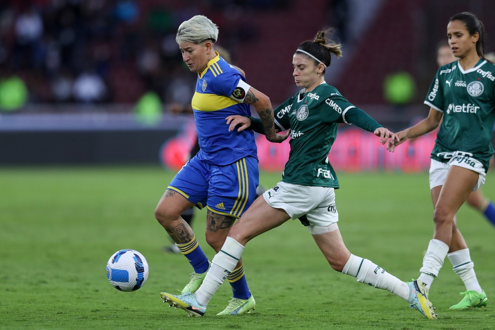 Yamila enfrentou o Palmeiras na final da Libertadores — Foto: Staff Images Woman/CONMEBOL