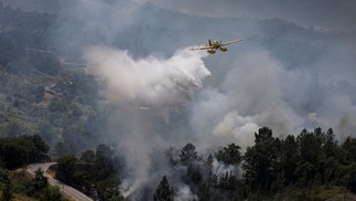 A Autoridade Nacional de Emergência e Proteção Civil informou que sete incêndios indicavam 'preocupação' — Foto: Pedro Rocha/ AFP