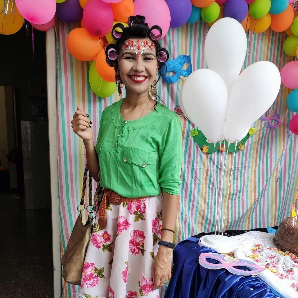 Priscila Souza se divertiu como Dona Hermínia (Foto: Reprodução/Instagram)