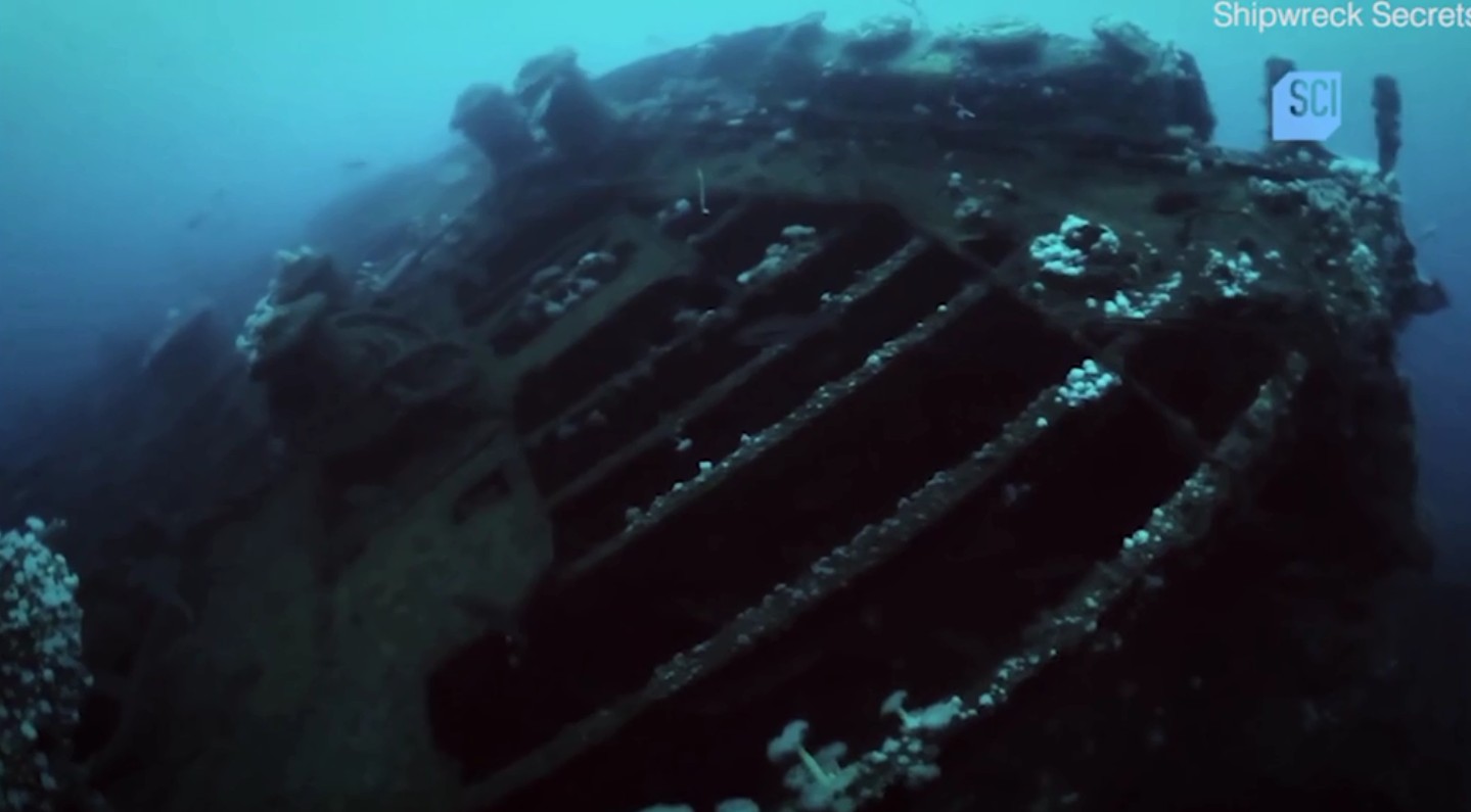 Navio desaparecido há 95 anos no Triângulo das Bermudas é reencontrado (Foto: Science Channel)