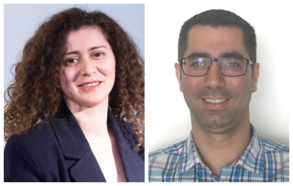Siavash Ghafouri-Azar e Sara Mamani, recém-casados que estavam a bordo do avião ucraniano. — Foto: Reprodução/LinkedIn