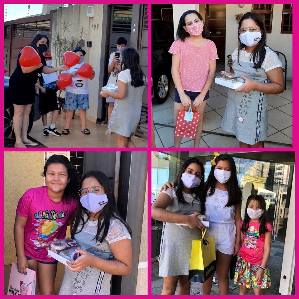 Sem Ver Amigos Ha 5 Meses Crianca Comemora 10 Anos Levando Doces E Mascaras Na Casa De Cada Um Deles Mato Grosso Do Sul G1