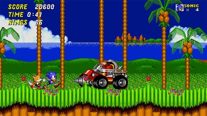 Foi o Blast Processing que deixou Sonic 2 tão bonito (Foto: Divulgação/Sega)