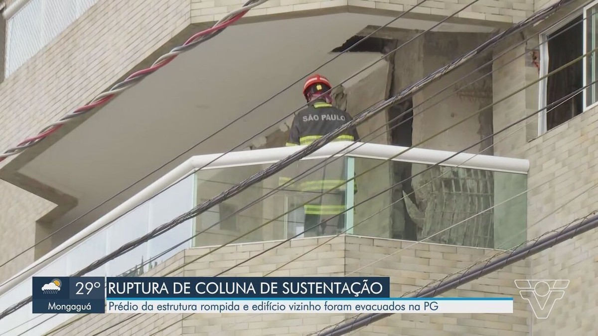 Prédio Evacuado Após Coluna Ceder é Interditado No Litoral De Sp