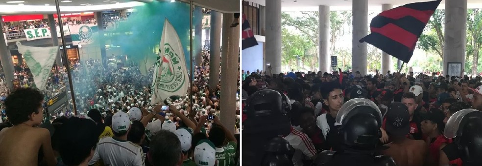 Batalha "AeroPorco" x "AeroFla" foi destaque no fim de 2016 — Foto: Arte Esporte