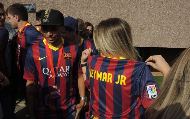 Amigos Neymar Toiss Barcelona (Foto: Marcelo Hazan)