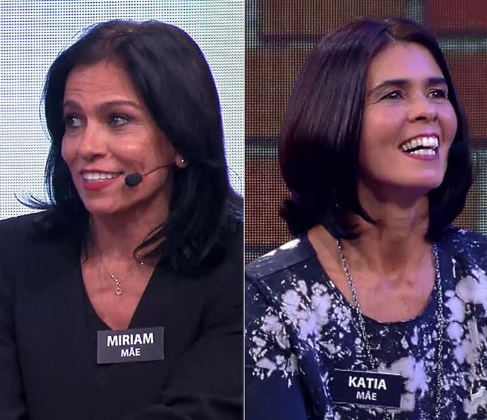 À esquerda, a mãe de Anitta; à direita, a do Arthur! (Foto: TV Globo)