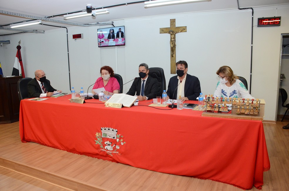 Sessão ordinária da Câmara Municipal de Presidente Prudente do dia 26 de outubro de 2020 — Foto: Câmara Municipal de Presidente Prudente