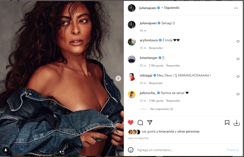 Juliana Paes surge em clique sexy sem sutiã  (Foto: Reprodução/Instagram)