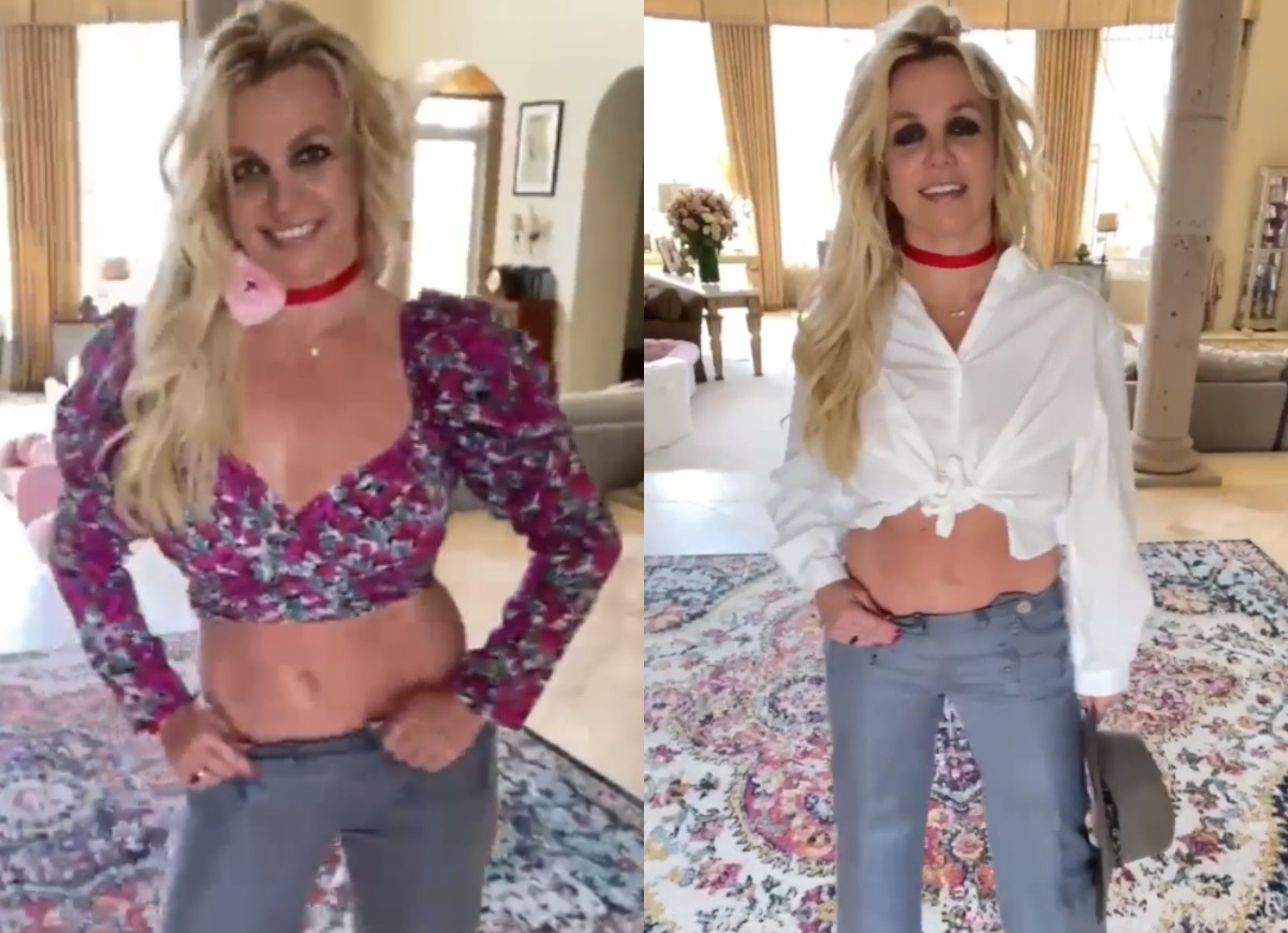 Britney Spears exibe barriguinha (Foto: Reprodução/Instagram)