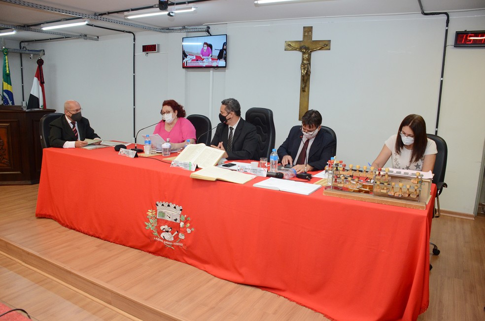 Sessão ordinária da Câmara Municipal de Presidente Prudente em 5 de outubro — Foto: Câmara Municipal de Presidente Prudente