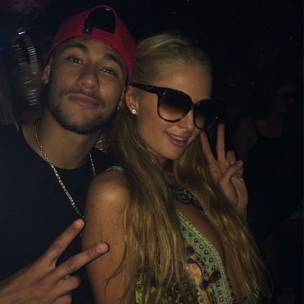 Neymar e Paris Hilton em Ibiza (Foto: Reprodução/Instagram)