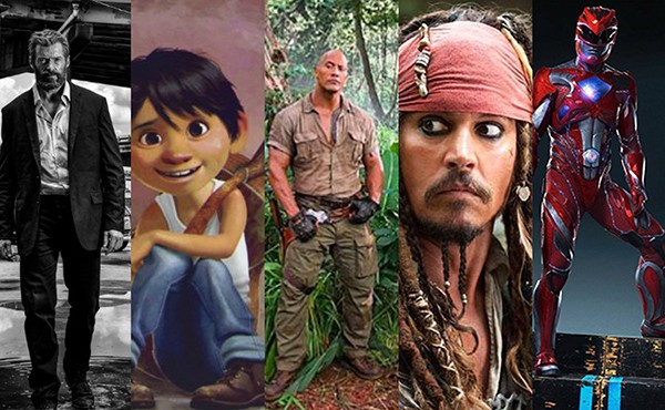 Logan, Coco, Jumanji, Piratas do Caribe, Power Rangers (Foto: Divulgação)