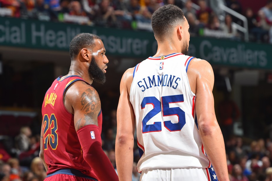 Nas redes sociais LeBron faz post para Ben Simmons e proclama Jovem rei nba Sportv