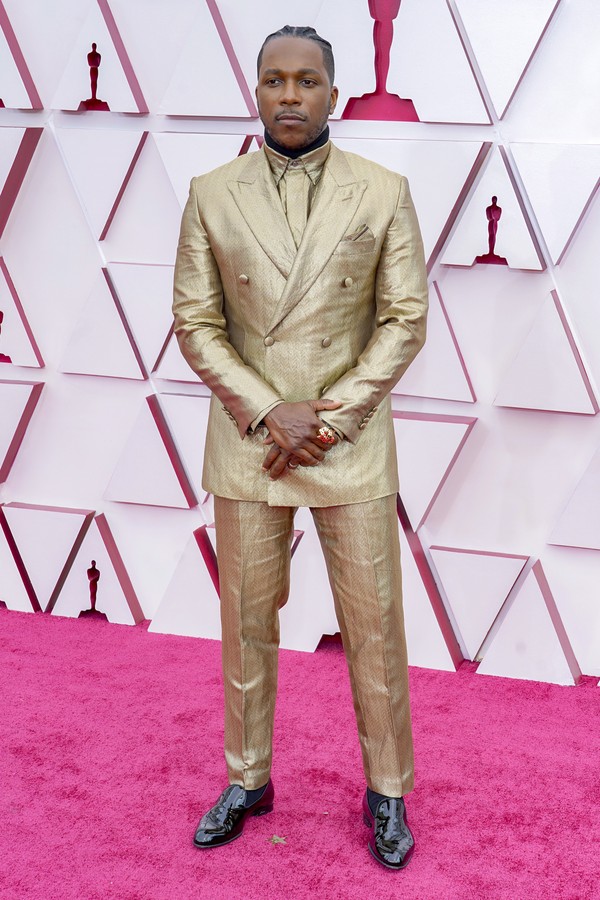 LOS ANGELES, CALIFORNIA – APRIL 25: Leslie Odom Jr. attends the 93rd Annual Academy Awards at Union Station on April 25, 2021 in Los Angeles, California. (Photo by Chris Pizzelo-Pool/Getty Images) (Foto: Getty Images)