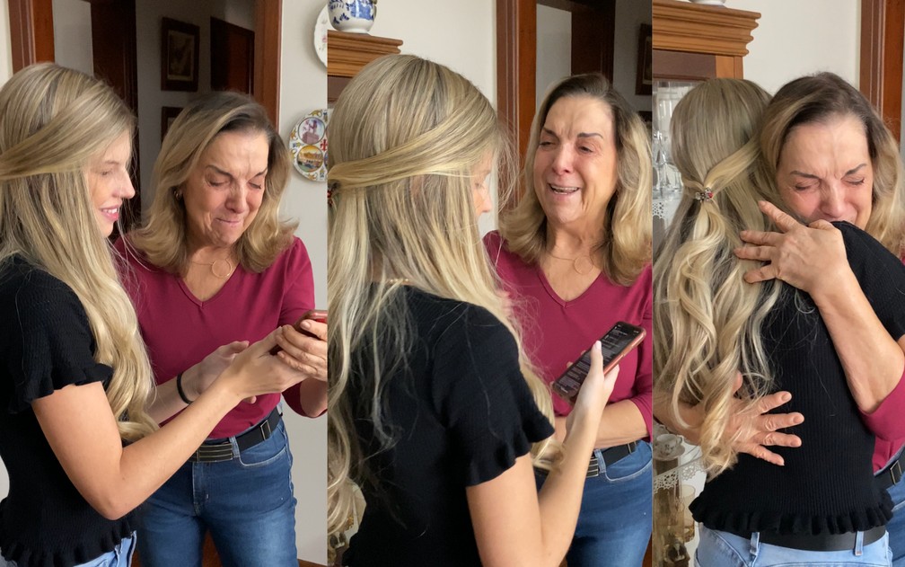 Verena e a avó Rochelle  — Foto: Arquivo Pessoal
