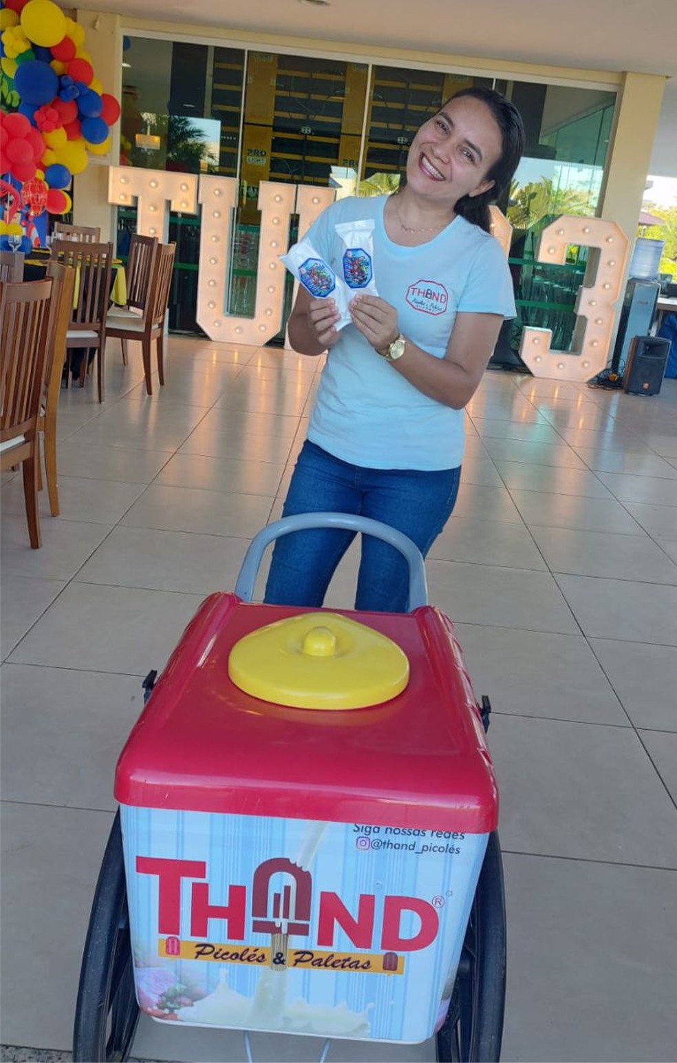 Sabores inspirados na culinária junina aquecem vendas da Thand Picolés e Paletas, em Imperatriz/MA. — Foto: Divulgação